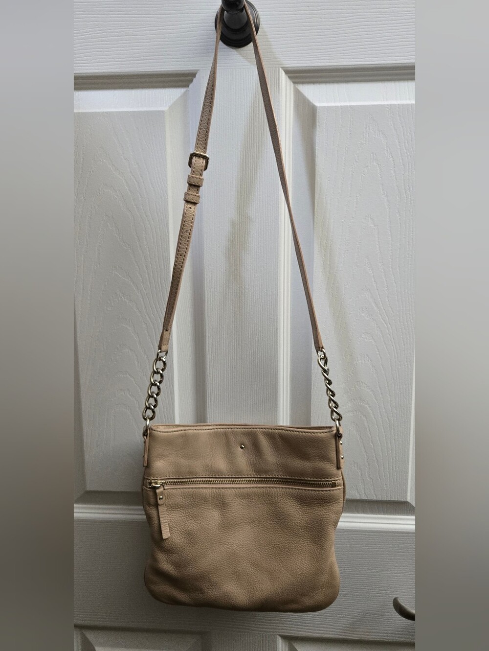 Kate Spade Leather Crossbody Bag in Neutral Beige